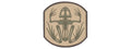 AC-390D FROG SKELETON PVC PATCH (COLOR: TAN & OD GREEN)