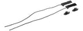 AC-466B REGULATOR GOGGLES BUNGEE CORD/HOOK & LOOP STRAP KIT (BLACK)