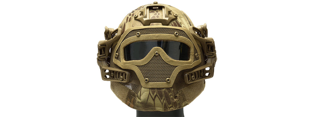 G-FORCE G4 SYSTEM NYLON BUMP HELMET MASK W/ GOGGLES - HLD