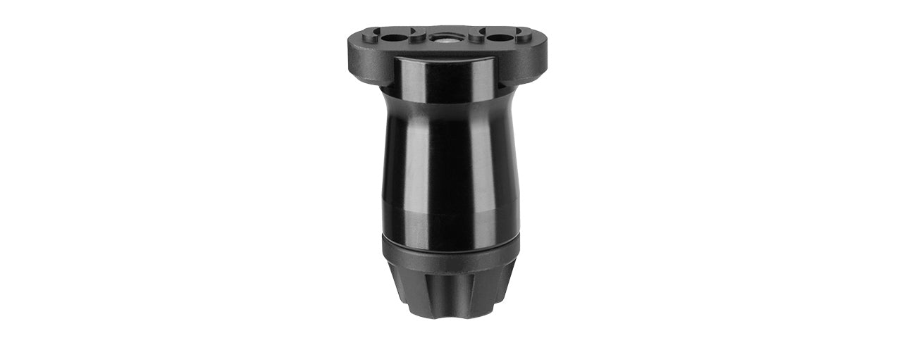 SMOOTH SHORT VERTICAL ANODIZED METAL FOREGRIP (BLACK)