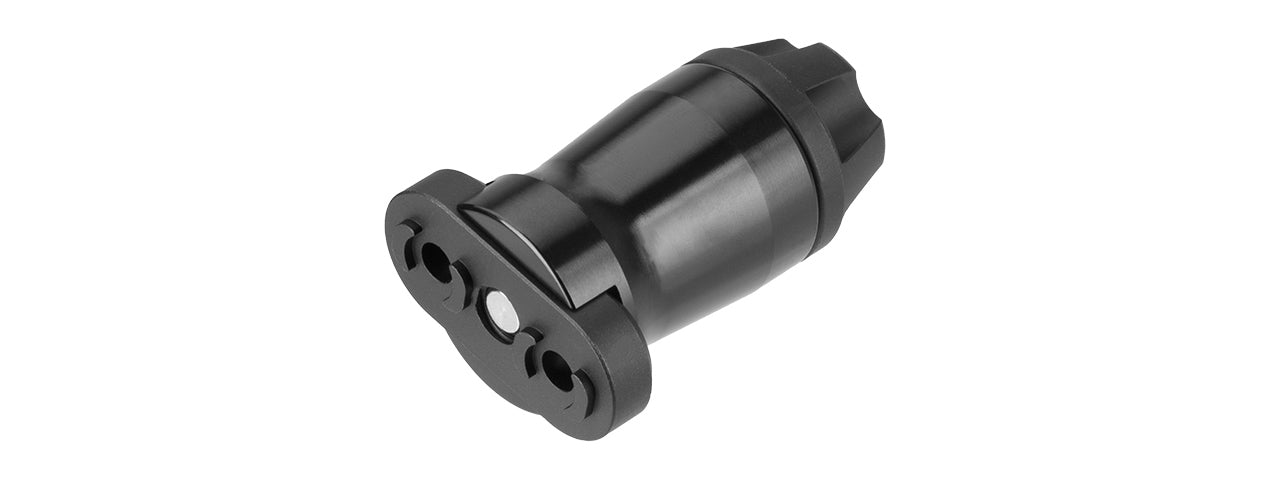SMOOTH SHORT VERTICAL ANODIZED METAL FOREGRIP (BLACK)
