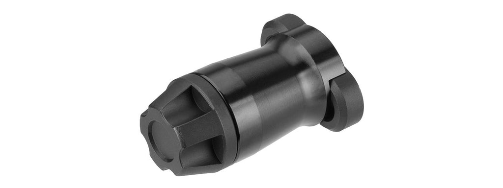 SMOOTH SHORT VERTICAL ANODIZED METAL FOREGRIP (BLACK)