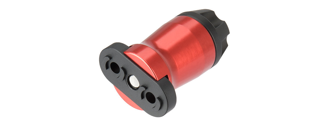 SMOOTH SHORT VERTICAL ANODIZED METAL FOREGRIP (RED)
