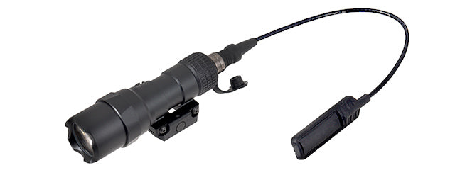 L002 500 Lumen Tactical LED Flashlight w/ Pressure Pad (BLACK)