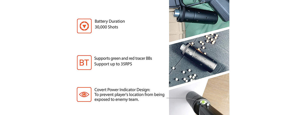 ACETECH Lighter BT Tracer Unit (Flat Black Variation)