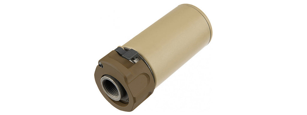 Atlas Custom Works Full Metal SOCOM QD Barrel Extension w/ Flash Hider Stubby - (Tan)