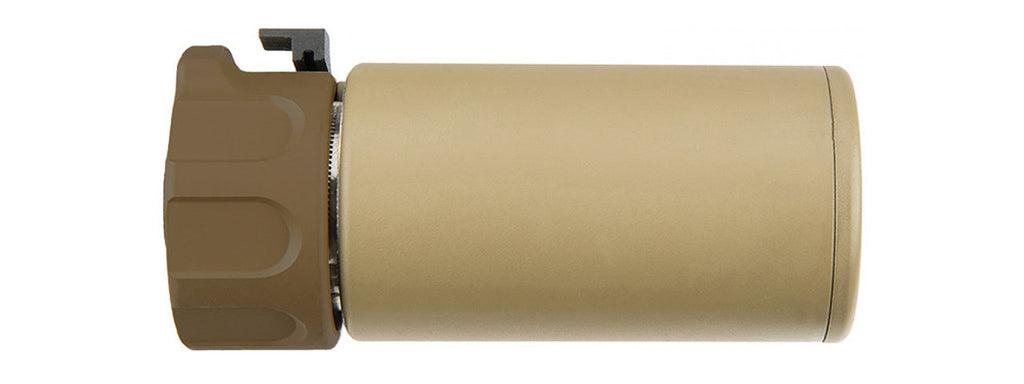 Atlas Custom Works Full Metal SOCOM QD Barrel Extension w/ Flash Hider Stubby - (Tan)