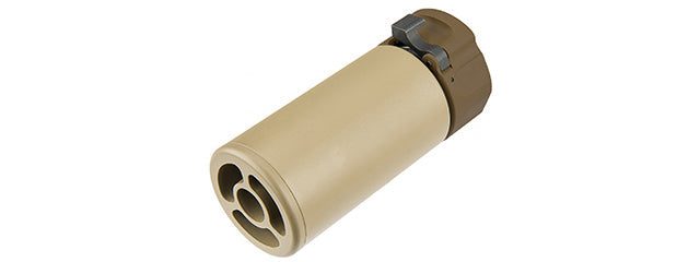 Atlas Custom Works Full Metal SOCOM QD Barrel Extension w/ Flash Hider Stubby - (Tan)