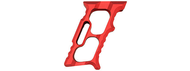 ATLAS CUSTOM WORKS LIGHTWEIGHT ALUMINUM VERTICAL FOREGRIP FOR M-LOK AND KEYMOD (LONG/RED)