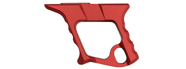 ATLAS CUSTOM WORKS LIGHTWEIGHT ALUMINUM VERTICAL FOREGRIP FOR M-LOK AND KEYMOD (SHORT/RED)