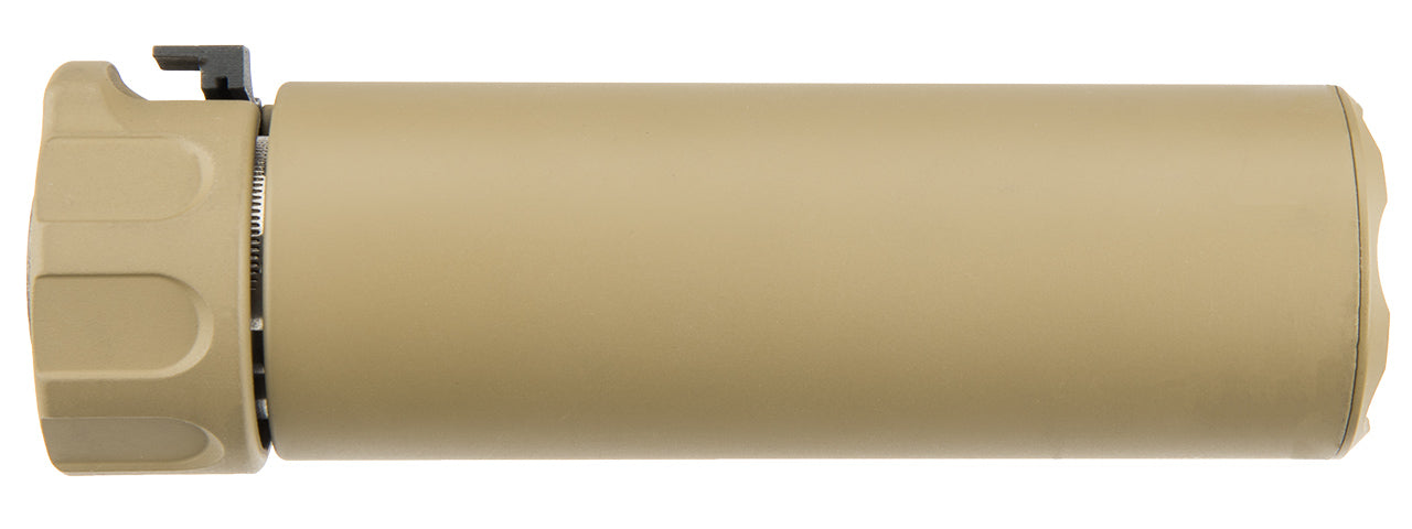 ATLAS CUSTOM WORKS FULL METAL SOCOM QD 5.3 BARREL EXTENSION W/ FLASH HIDER MINI2 (TAN)