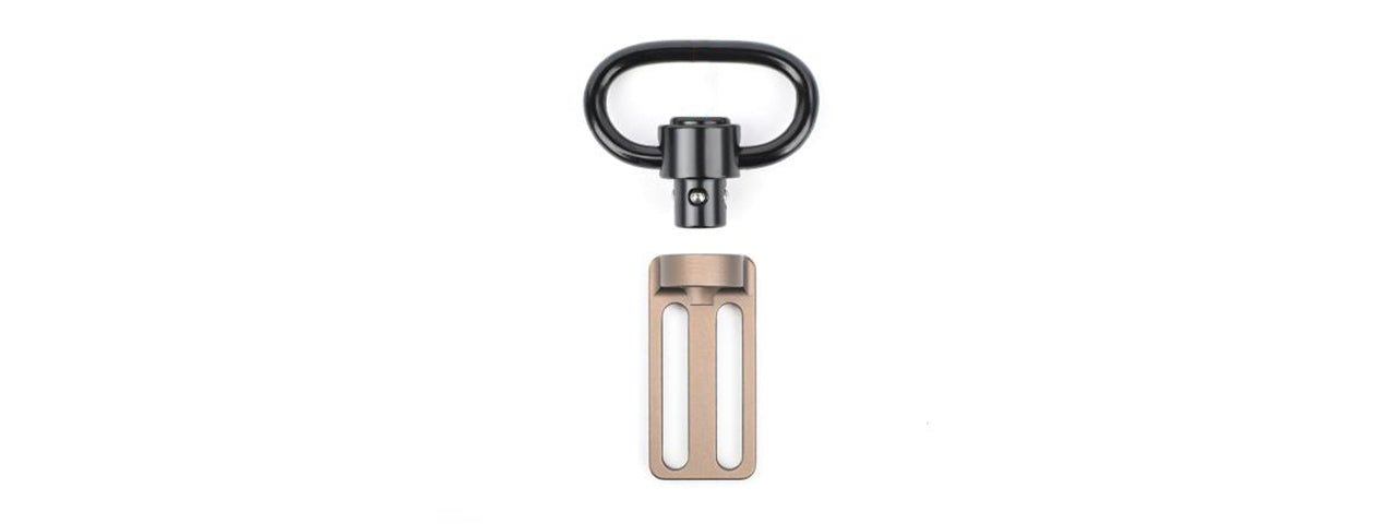 Atlas Custom Works 2 To 1 Point Triglide 1.25 Buckle - (Dark Earth)