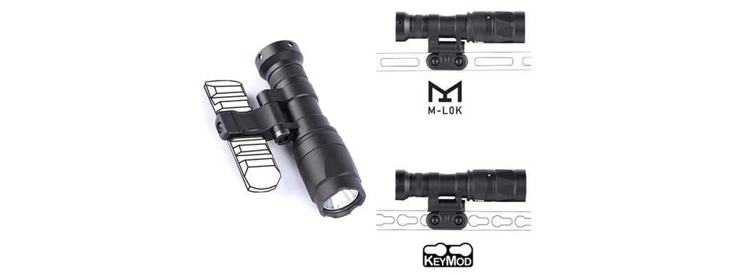 Atlas Custom Works M340C Scout Light PRO Rail Mount LED Flashlight - (Black)