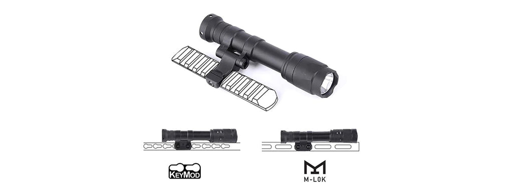 Atlas Custom Works M640U Scout Light PRO Rail Mount LED Flashlight - (Black)