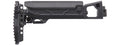 Atlas Custom Works Folding Telescopic Buttstock w/ Cheek Riser for GHK AK74 GBB Airsoft Rifle - (Black)