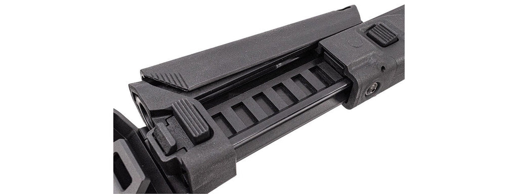 Atlas Custom Works ACR Style Adjustable Folding Stock for Archwick B&T AIR APC9K GBB Airsoft Rifles - (Black)