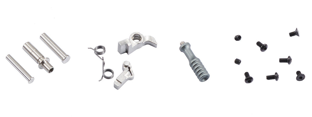 Atlas Custom Works CNC EX01 Slide & Frame Kit For Marui TM Hi-Capa GBBP Series - (Black/Silver)