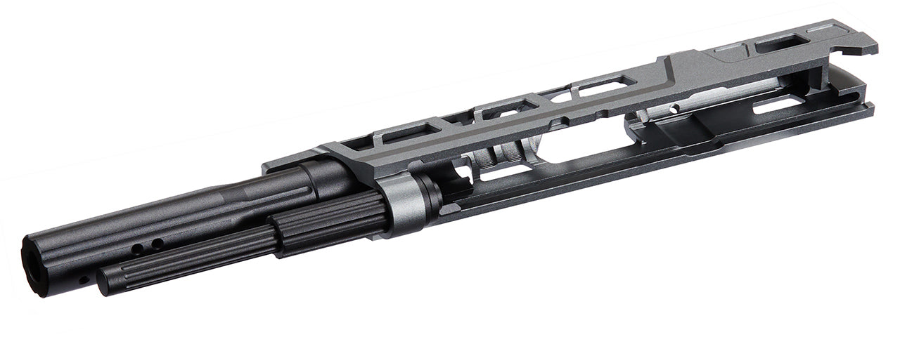Atlas Custom Works CNC EX01 Slide & Frame Kit For Marui TM Hi-Capa GBBP Series - (Gray/Black)