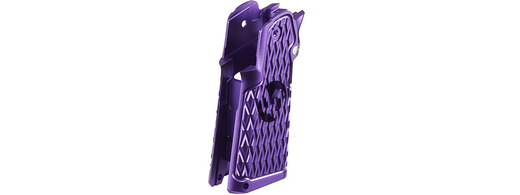 Atlas Custom Works CNC Aluminum Type 6 Grip for TM Marui Hi-Capa GBB Airsoft Pistols - (Purple)