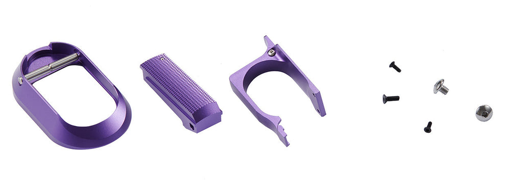 Atlas Custom Works CNC Aluminum Type 6 Grip for TM Marui Hi-Capa GBB Airsoft Pistols - (Purple)