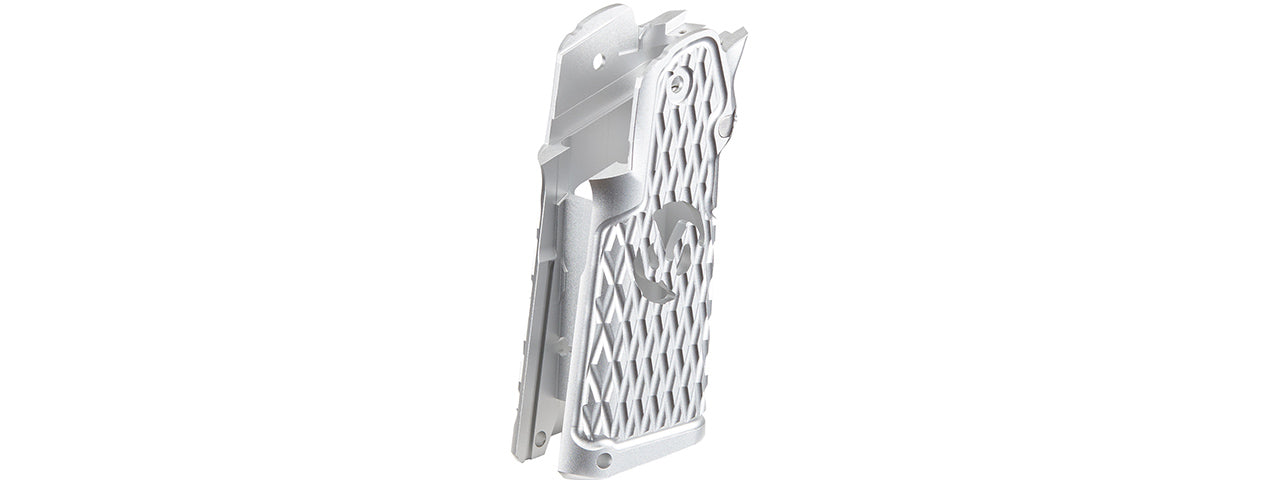 Atlas Custom Works CNC Aluminum Type 6 Grip for TM Marui Hi-Capa GBB Airsoft Pistols - (Silver)