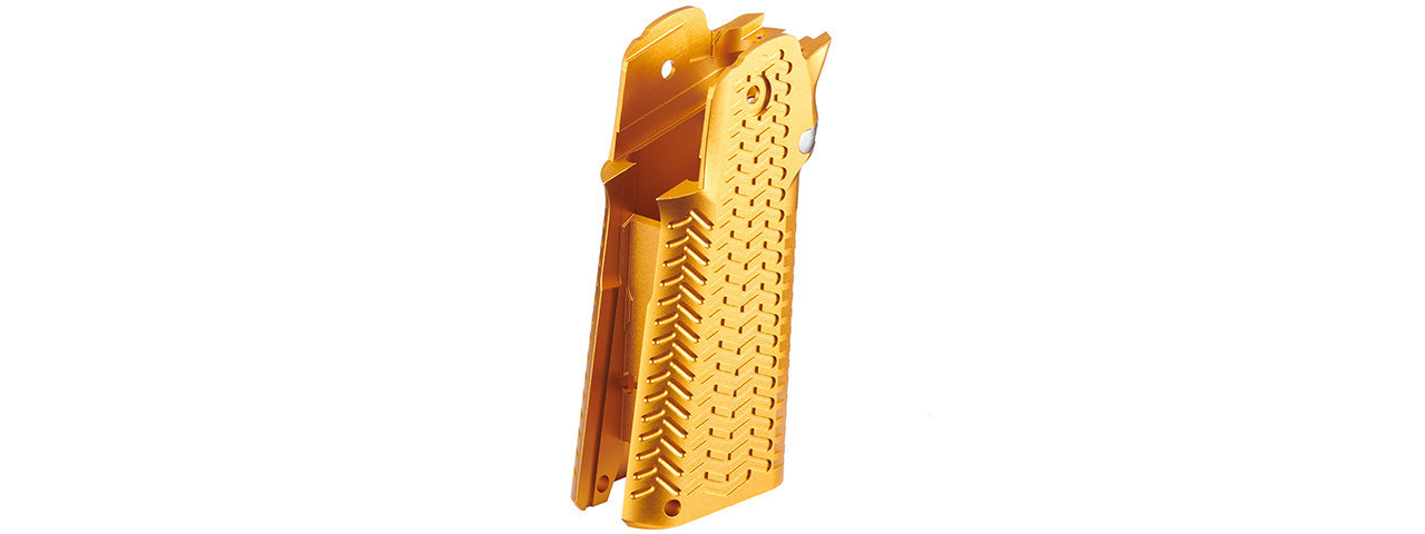 Atlas Custom Works CNC Aluminum Type 5 Grip for TM Marui Hi-Capa GBB Airsoft Pistols - (Gold)