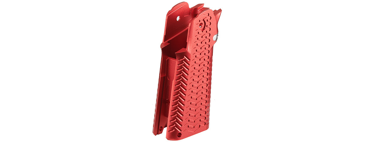 Atlas Custom Works CNC Aluminum Type 5 Grip for TM Marui Hi-Capa GBB Airsoft Pistols - (Red)