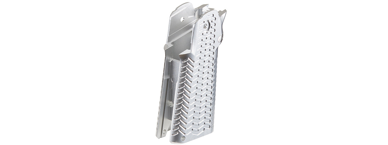 Atlas Custom Works CNC Aluminum Type 5 Grip for TM Marui Hi-Capa GBB Airsoft Pistols - (Silver)