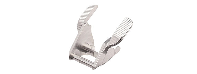 Atlas Custom Works Stainless Ambi Thumb Safety for Tokyo Marui Hi-Capa GBB Pistol - (Silver)