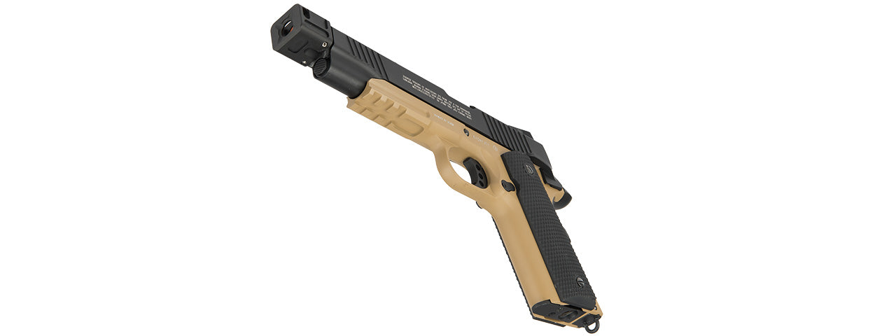 ATLAS CUSTOM WORKS 14MM CCW AIRSOFT X-OUT M COMPENSATOR FOR G SERIES GBB PISTOLS (BLACK)