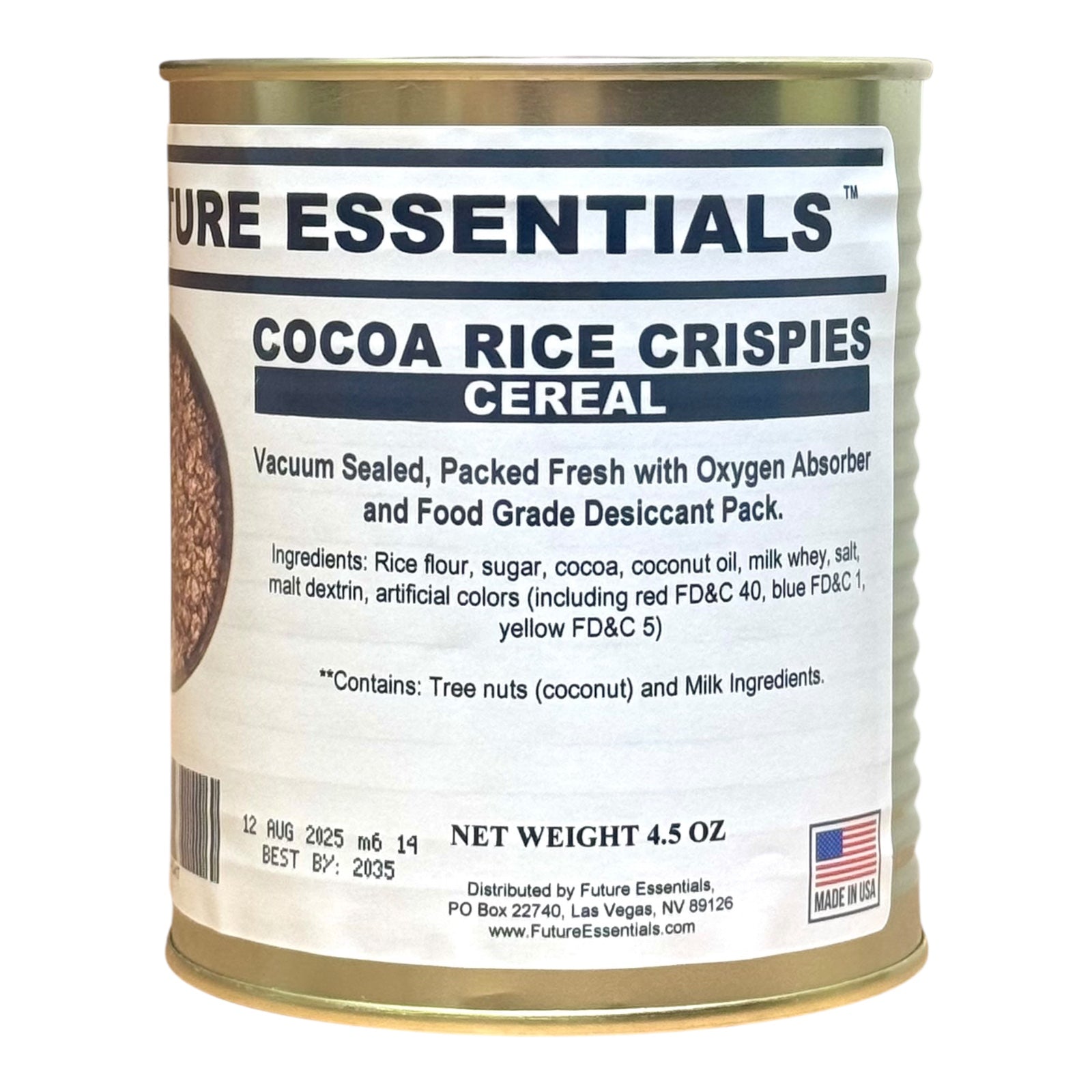 Case (12 Cans) of Future Essentials Canned Breakfast Cold Cereal Variety and Milk
