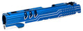 Airsoft Masterpiece LimCat Protector Slide for TM Hi-CAPA 5.1 GBB Pistols - (Blue/Silver)