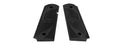 AIRSOFT MASTERPIECE ALUMINUM AIRSOFT 1911 TYPE 2 PISTOL GRIP PLATES (BLACK)