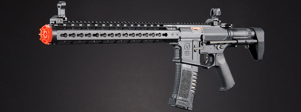 ARES Amoeba Gen5 AM-016 M4 Airsoft AEG with Octarms 13.5" Keymod Handguard - (Black)