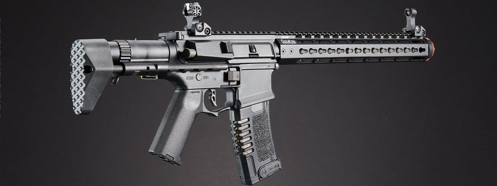 ARES Amoeba Gen5 AM-016 M4 Airsoft AEG with Octarms 13.5" Keymod Handguard - (Black)