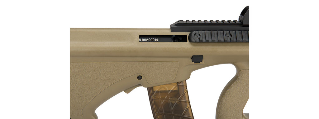 Army Armament AUG 9 Raptor Polymer AEG Airsoft Rifle (TAN)