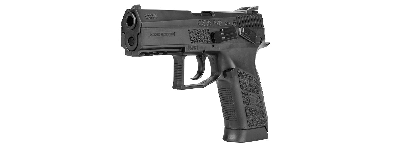 ASG CZ 75 P-07 DUTY CO2 BLOWBACK AIRGUN PISTOL - BLACK