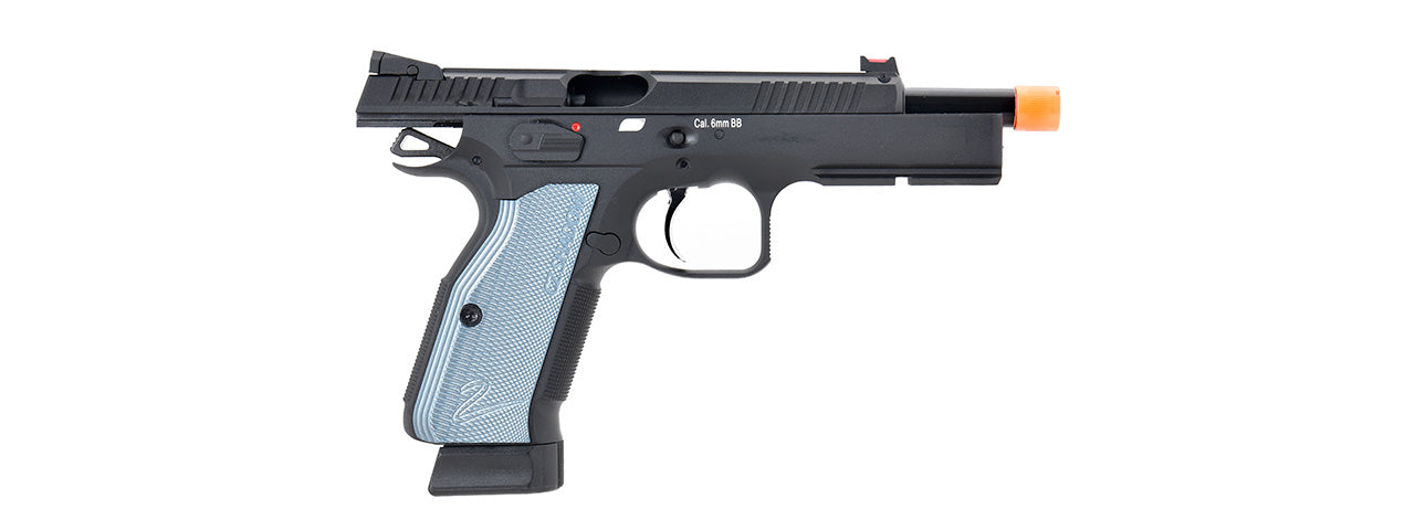 ASG CZ Shadow 2 CO2 Blowback Airsoft Pistol (BLACK / BLUE)