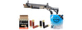 Golden Eagle M8874 3/6-Shot Pump Action CO2 Airsoft Shotgun w/ Flip Up Sights, Picatinny Rail & M4 Crane Stock - Shell/CO2 Combo - (Tan)
