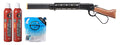 Atlas Custom Works M1873 Mares Leg Lever Action Airsoft Green Gas Rifle W/ M-LOK Rail And Suppressor - Green Gas Combo - (Black)