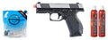 Kizuna Works KW-15k Gas Blowback Airsoft Pistol - Green Gas Combo - (Chrome/black)