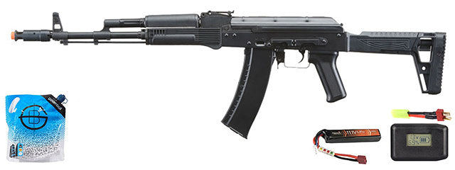 LCT MRK-74 AEG Rifle - Battery/Adapter/Charger Combo - (Black)