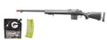 Well Airsoft M24/M28 Bolt Action Rifle W/ Fixed Stock Fluted Barrel - BB/Sniper Bundle