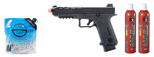 Poseidon Orion Performance Series GBB Pistol No.3 - (Black) Green Gas Combo