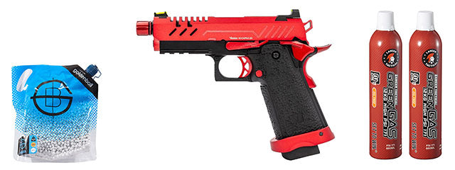 Vorsk Airsoft 3.8 Hi Capa Pro - Green Gas Combo - (Red)