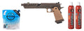 Vorsk Hi-Capa 7.0 Titan GBB Pistol - (Tan/Bronze) Green Gas Combo