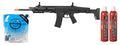 WE Tech MSK Open Bolt Gas Blowback GBBR Airsoft Rifle - (Black) Green Gas Combo
