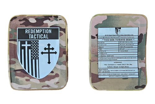 (PAIR) Level III 6x8" Side Plates (Lightweight PE Material)