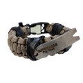 Urban Carry Strap - EDC Bracelet with Pry Bar, Firestarter, Kevlar Saw and Cuff Key or LED Flashlight.