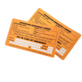Emergency Comms & ICE Decal - Radio  Frequency/Channel and Telephone Contact Numbers, ICE Card